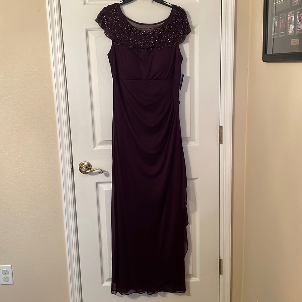MSK maroon long dress